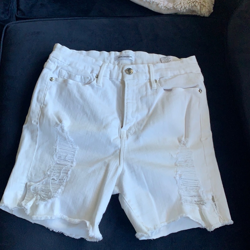 Good American White Shorts